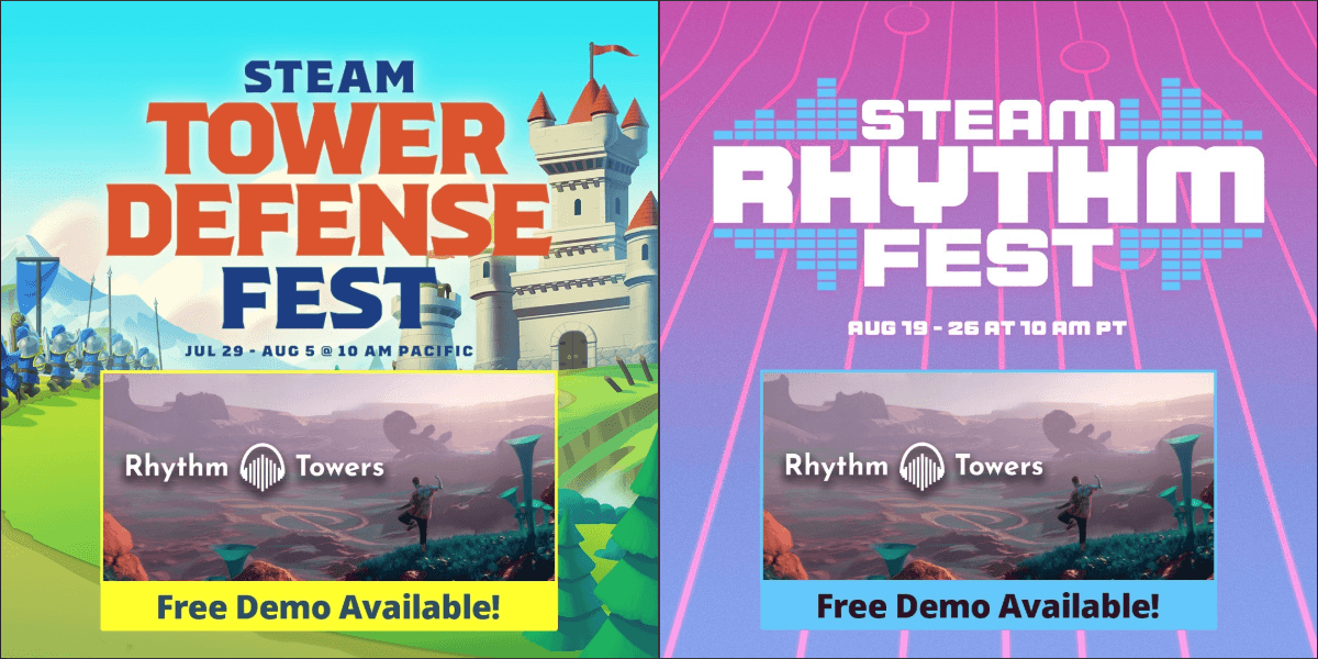 Rhythm Towers in Steam Festivals